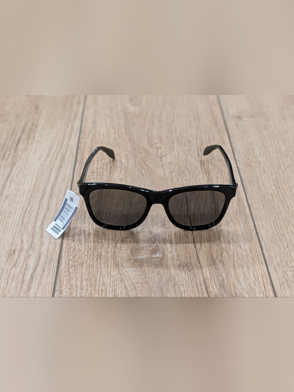 $345 Mens Alexander McQueen Square 54mm Sunglasses Black/Gray